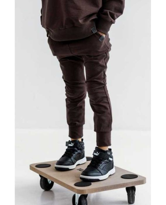 Spodnie brązowe dresowe All for Kids 116/122