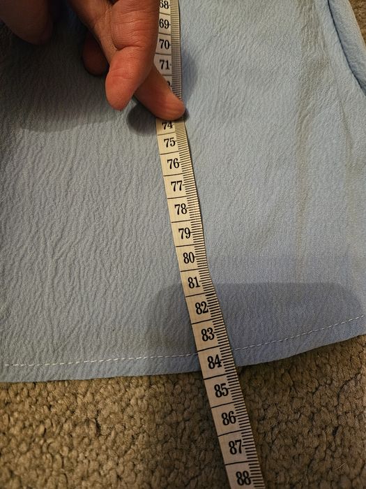 Sukienka na guziki niebieska 36