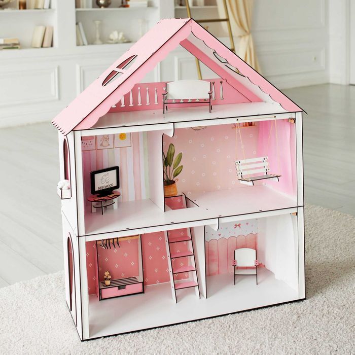 Ляльковий будинок великий дім дом для кукол Барби лол мебель в подарок