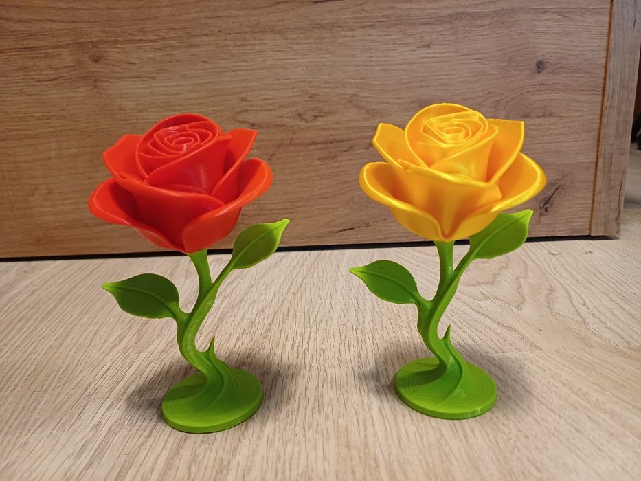 Bardzo ładna Róża z druku 3d