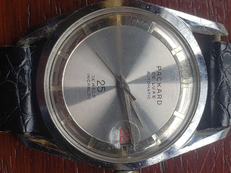 Relogio Mecanico automatico Vintage, Anos 70, Marca PACKARD, 25 Rubis