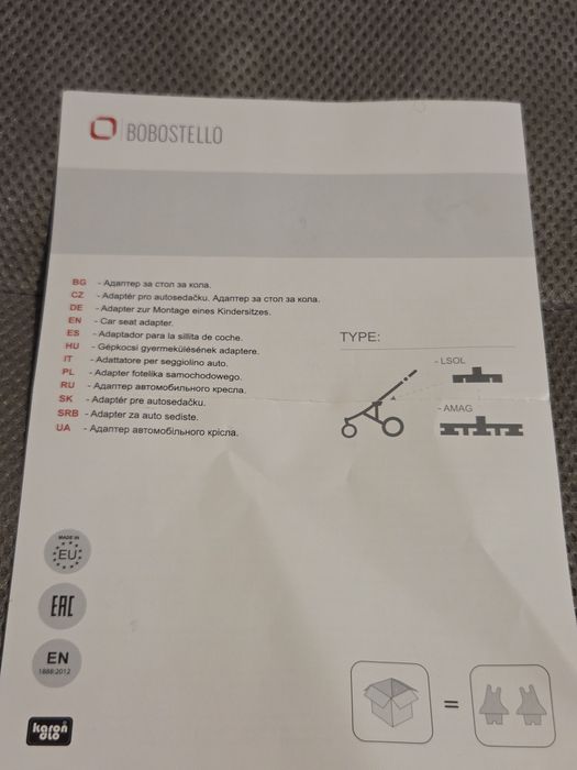 Adapter fotelika samochodowego bobostello praktycznie nowy