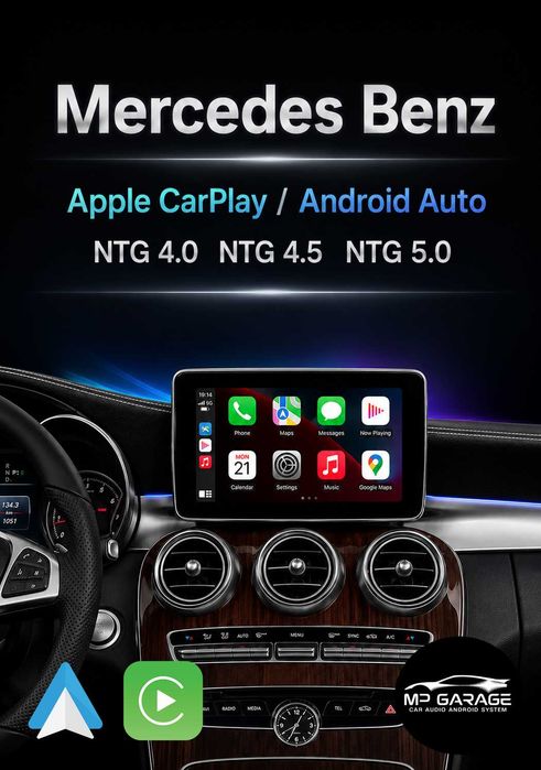 Mercedes NTG  Apple CarPlay Android Auto Moduł Bezprzewodowy Montaż PL