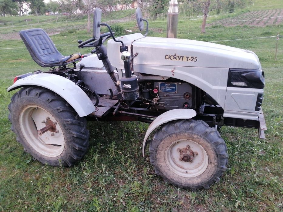Мототрактор скаут т25 4х4