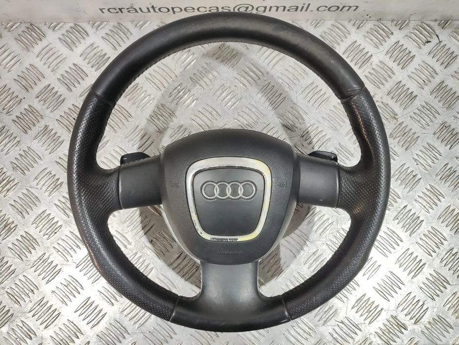 Volante + Airbag Completo em pele perfurada Audi A3 8P