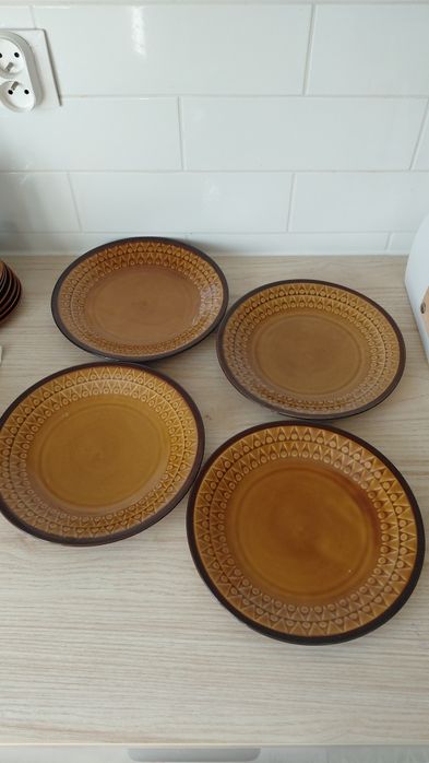 Talerze porcelit, Ira, Chodzież, PRL
