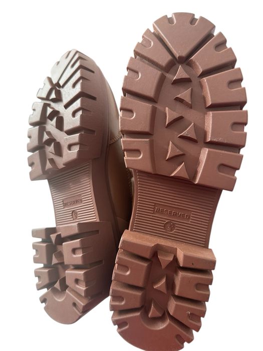 Nowe Skórzane Śniegowce Reserved Premium 36 Botki Kozaki Skóra Zimowe