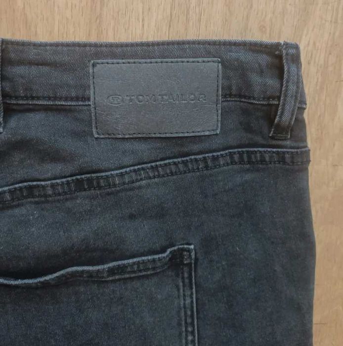 Tom Tailor plus fit W46L32 spodnie jeansowe męskie czarne slim fit
