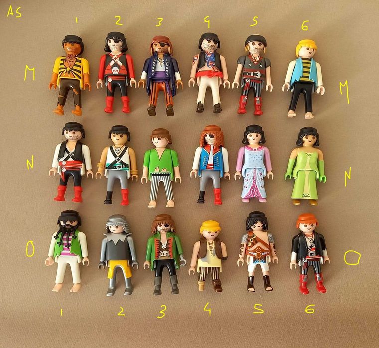playmobil 128 figuras variadas - adultos