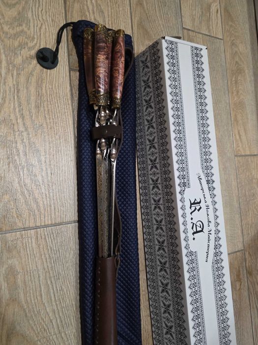 Набір шампурів 6 шт. (ручна робота), 4300 грн.