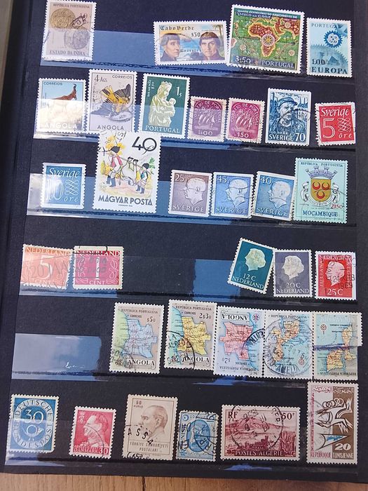Selos antigos desde o tempo dos 1 centavos