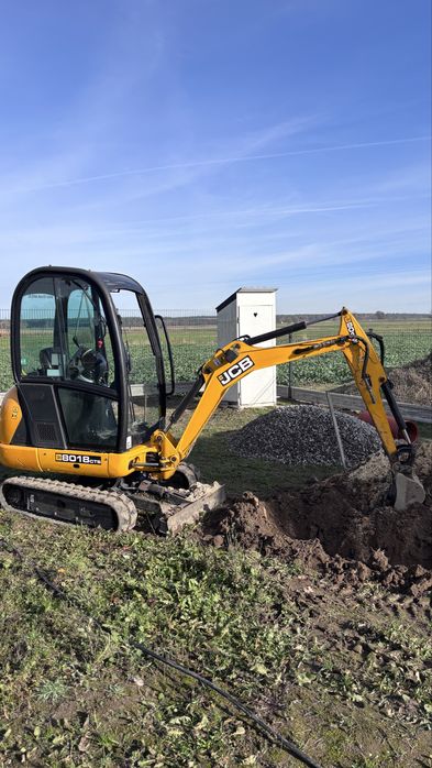 Minikoparka JCB 8018 rok 2015 cena brutto