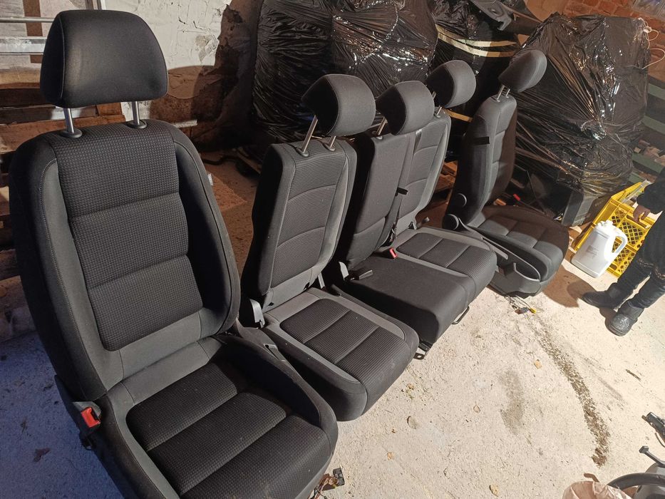 Vw Golf plus lift fotele podgrzewane kanapa wnętrze tapicerka