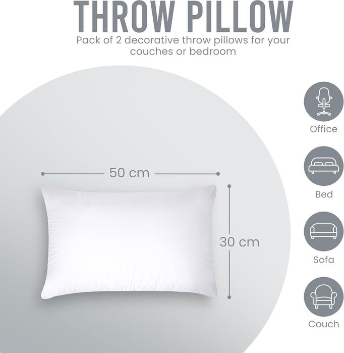 Almofadas Utopia Bedding - Pack de 2 (Novas seladas/vácuo)