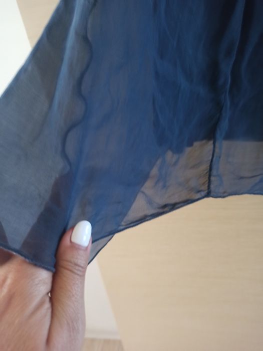 Bluzeczka granat jedwab m