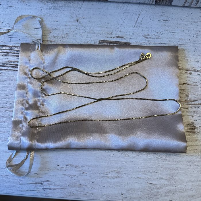 Złoty łańcuszek kostka 585 74cm