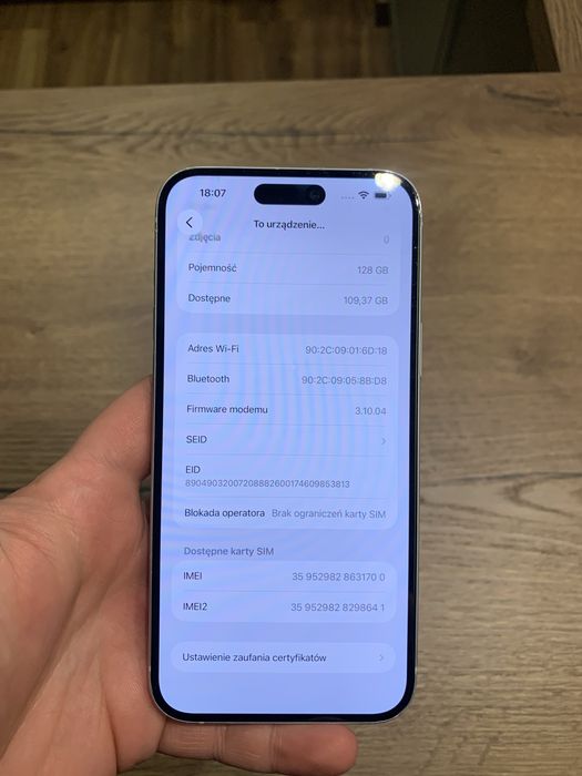 Iphone 15 plus 128GB 87% baterii