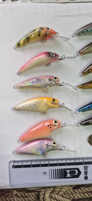 Woblery trociowe pstragowe obrotowki handmade