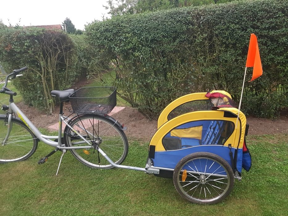 Wózek do roweru riksza przyczepka rowerowa