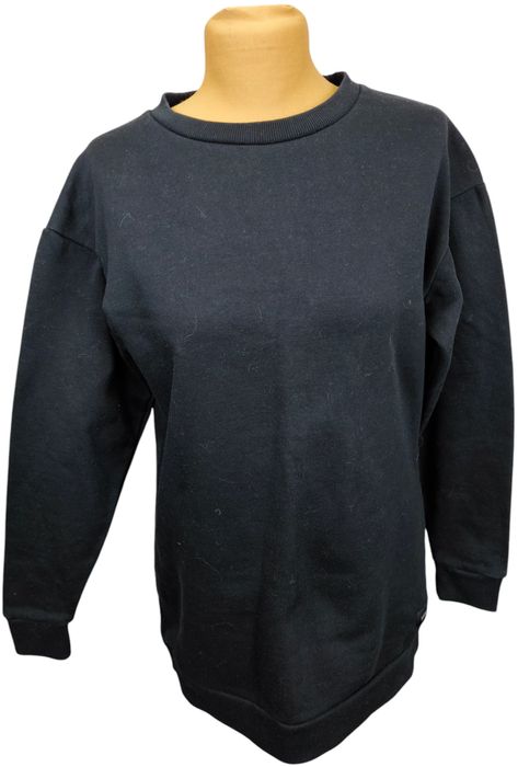 Diverse dłuższa bluza pullover czarna ocieplana s