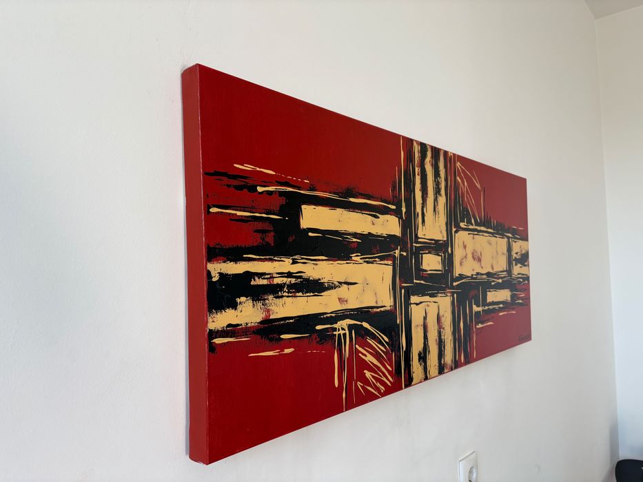Tela Abstrata 120x50cm