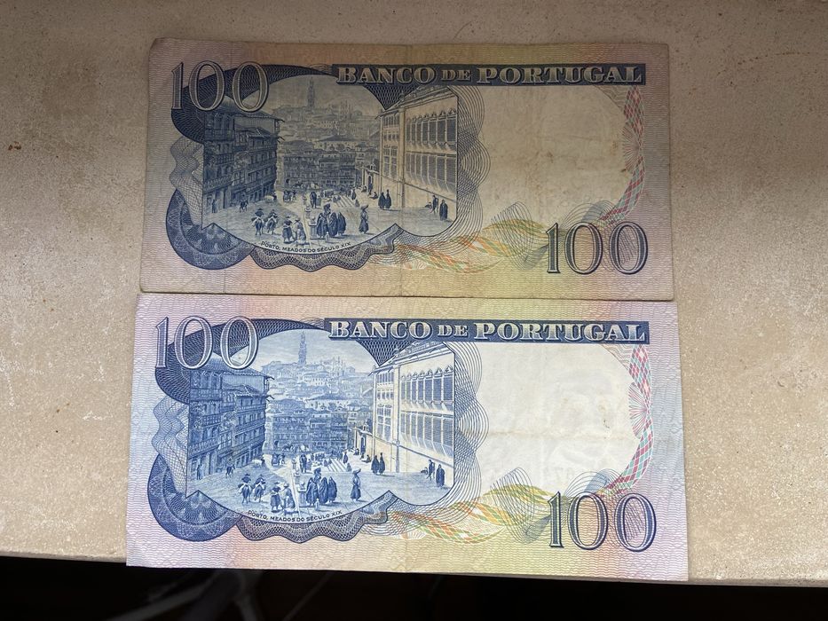 2 Notas 100 Escudos 1978