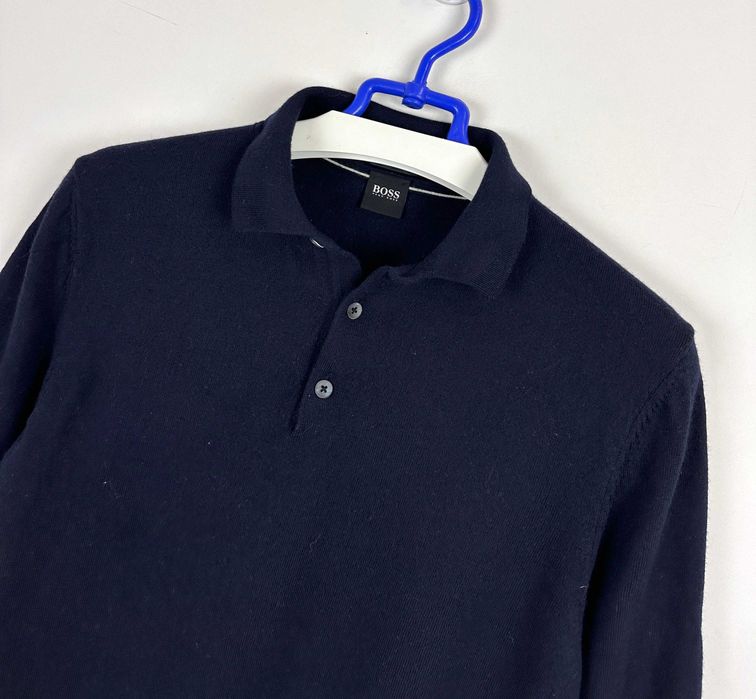 Sweter wełniany HUGO BOSS męski elegancki casual r. S