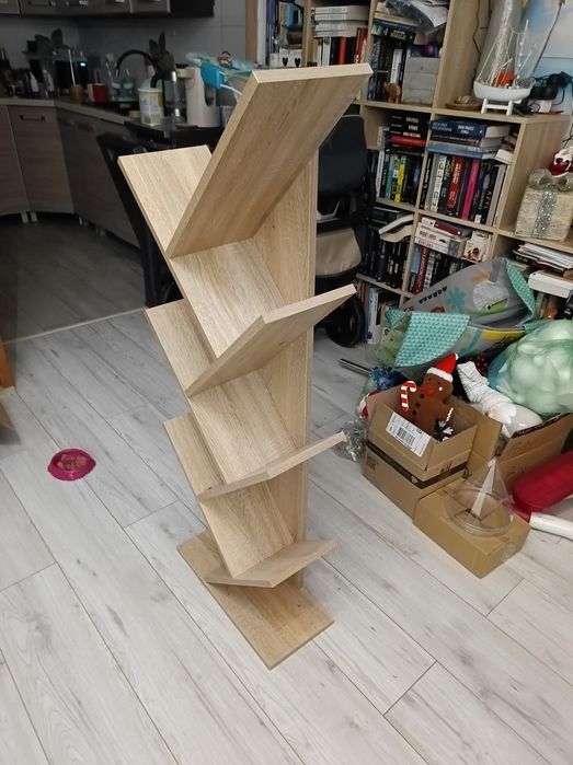 Regał na książki, dąb Sonoma, stan db+.