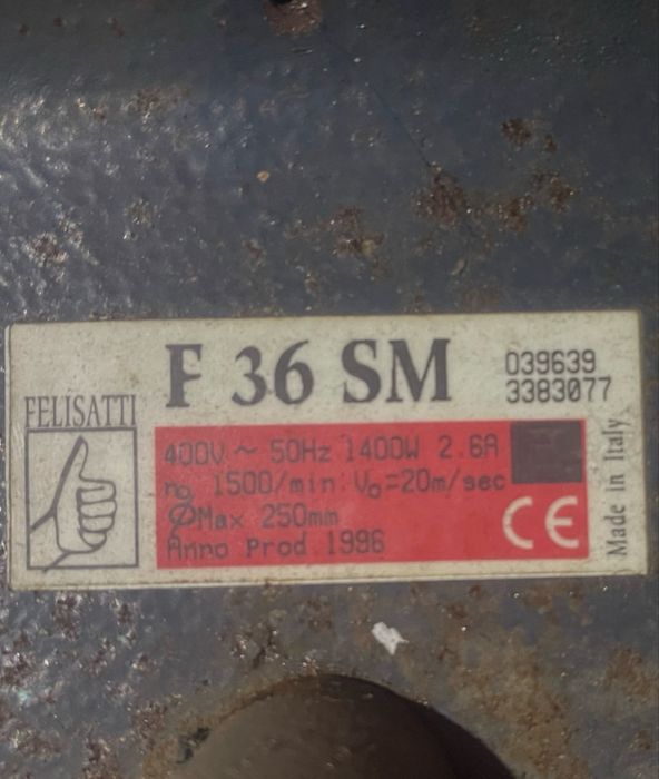 Esmeril trifasico duplo Felisatti