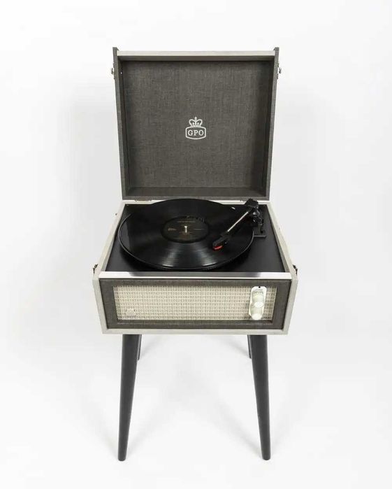 Leitor de vinil / gira-discos GPO Bermuda Creme / Cinzento