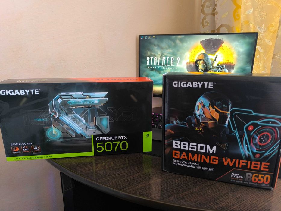 Новий Ігровий компютер Ryzen 5 7500F Gigabyte GeForce RTX 5070 12 gb