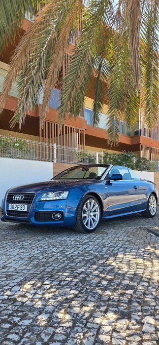 Audi A5 Cabriolet 2.0 Turbo — Azul, Capota Elétrica, Pronto Para o Verão