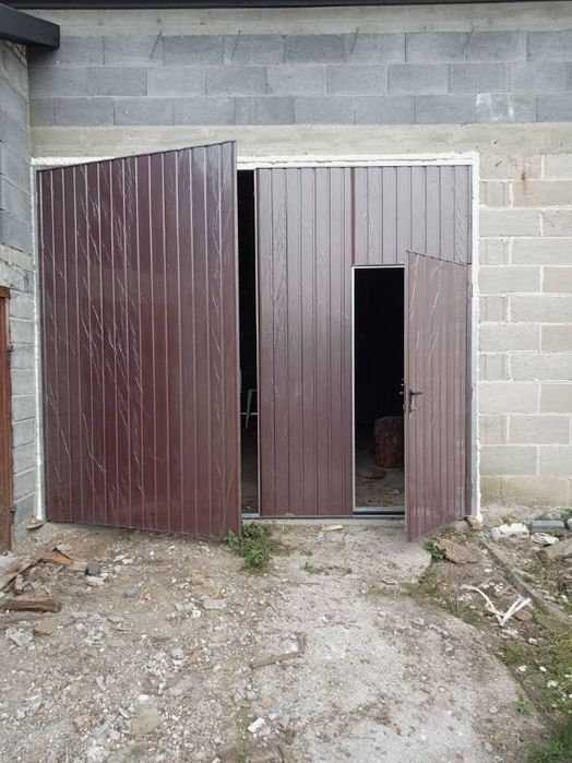 Brama garazowa, drzwi stalowe., brama do muru, brama na wymiar