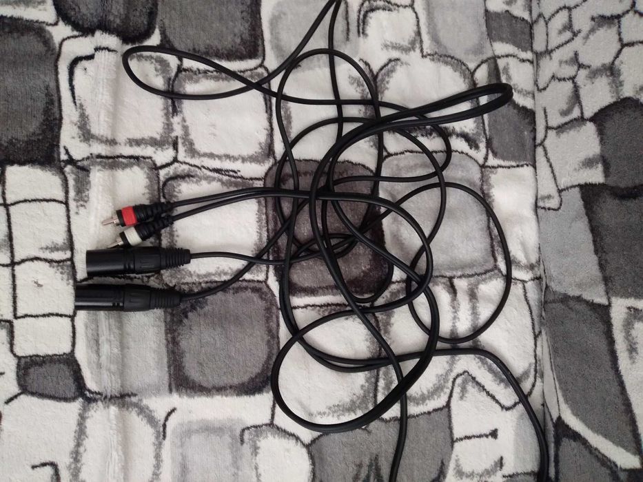 Kabel RCA - XLR. Nie używany