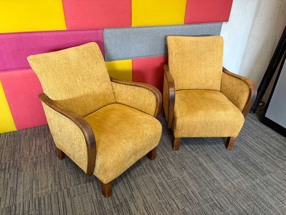 Fotel klubowy vintage retro wygodny musztardowy zobacz!