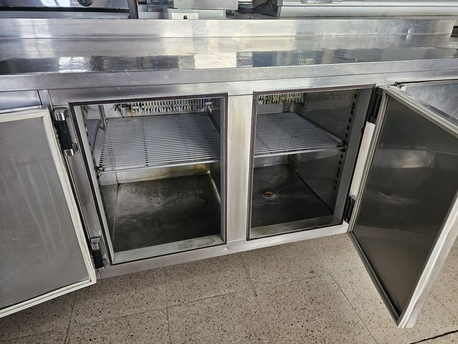 Bancada de inox refrigerada