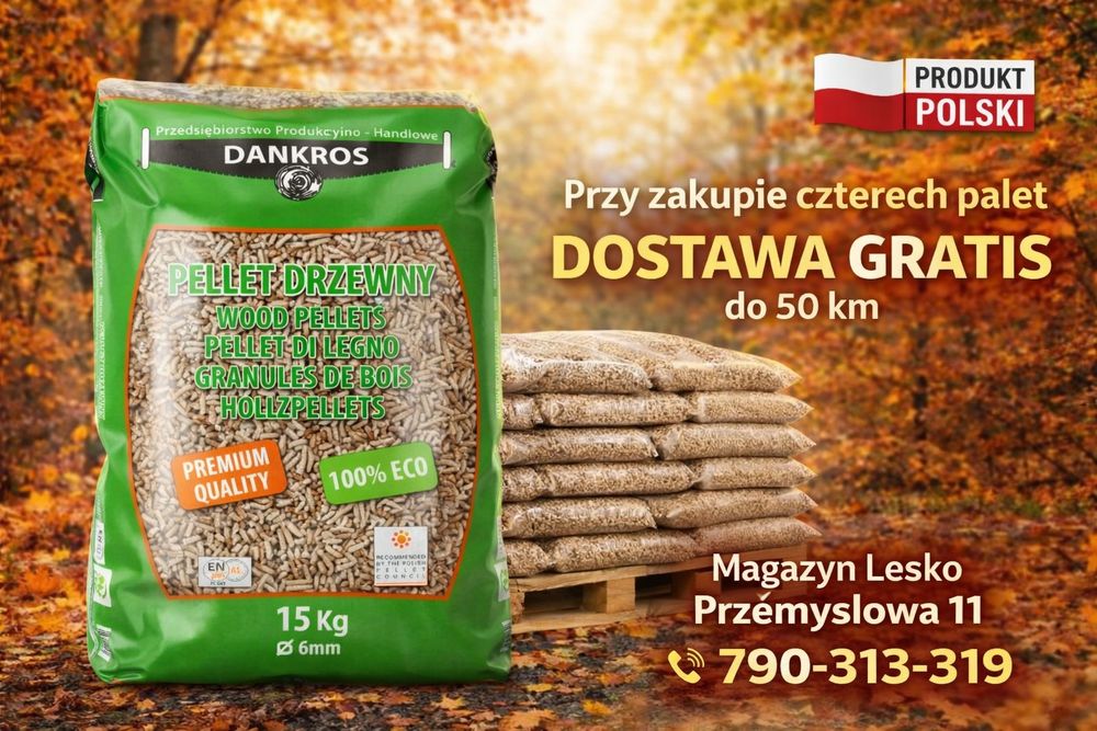 Węgiel groszek pellet brykiet Lesko
