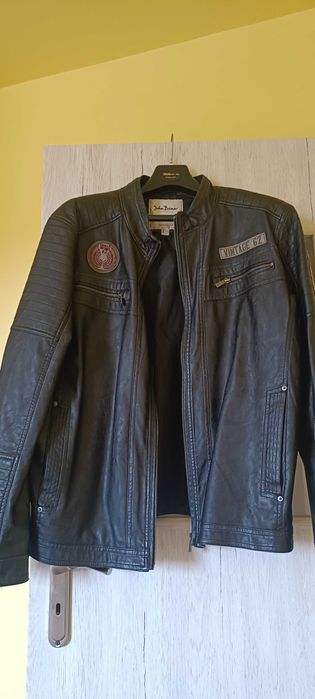 Kurtka męska, C&A, skóra ekologiczna, rozm. 60