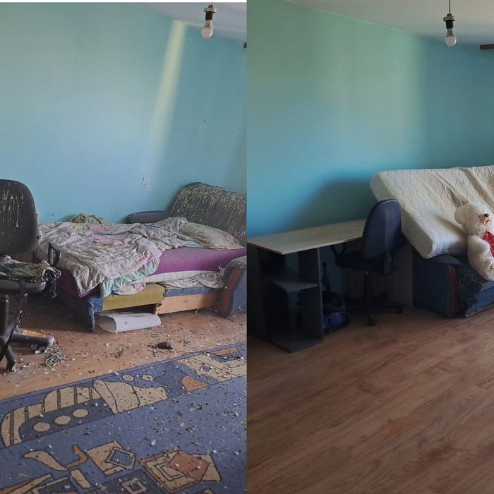 Прибирання та чистка м'яких меблів.