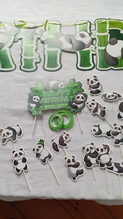 Zestaw urodzinowy Panda, bambus