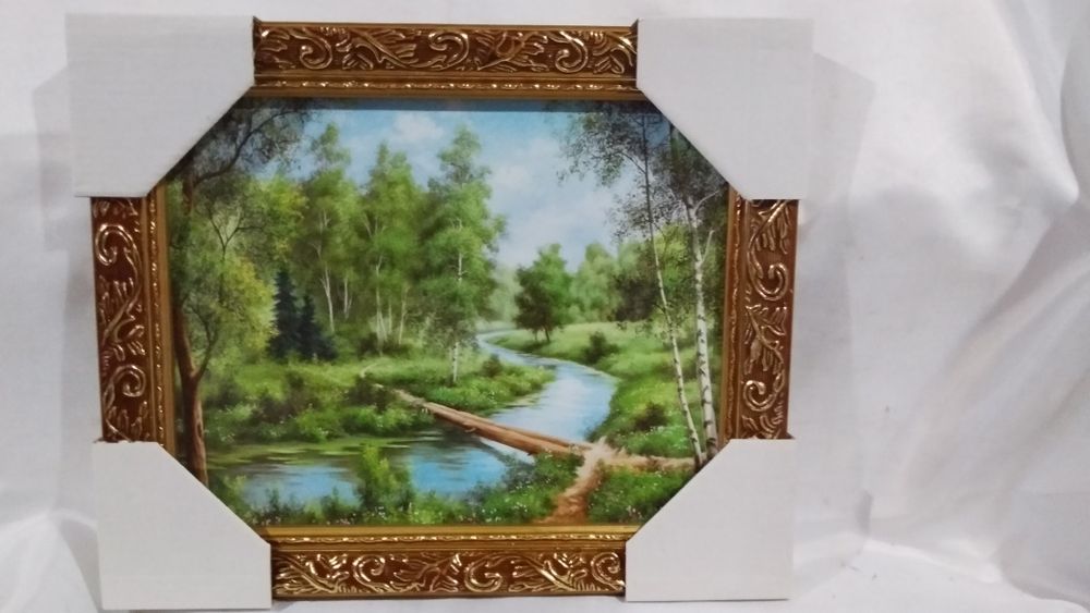 Картина репродукция 20х 25 см, рамка багет 3 см.