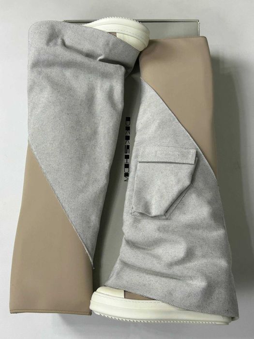 Кеди Rick Owens DRKSHDW Cargo Fetish Sneakers Milk Gray кеды серые