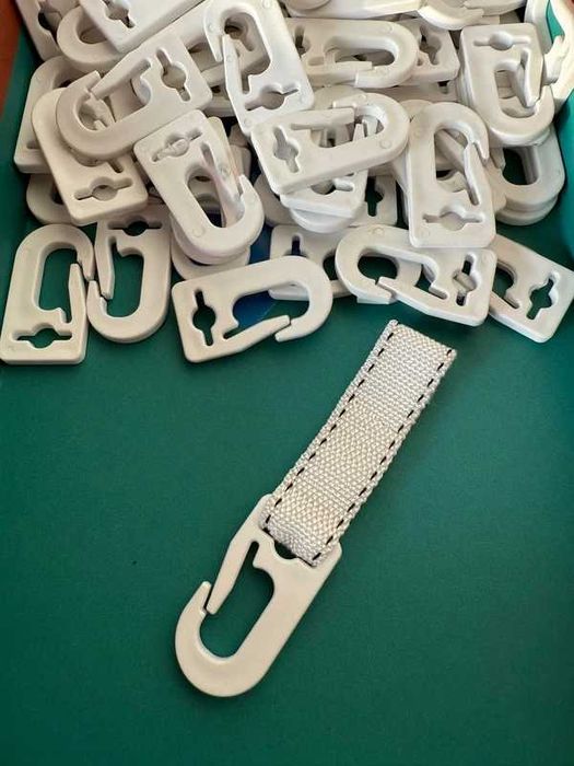 Karabińczyki, haczyki do robótek DIY, pasmanteria, 50 szt.