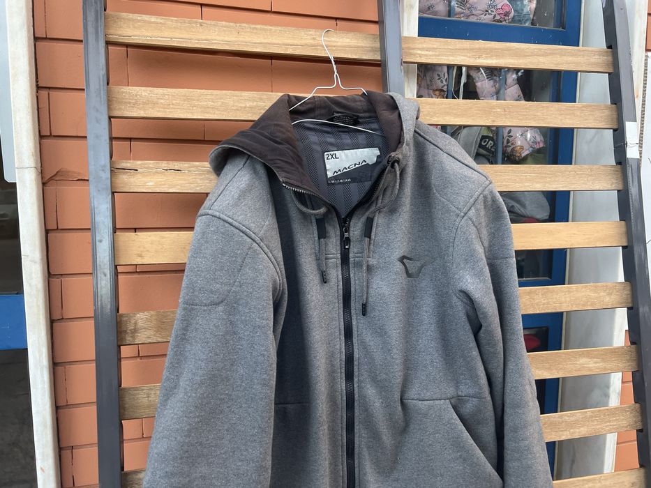 Blusao de motard com as protecoes todas xl