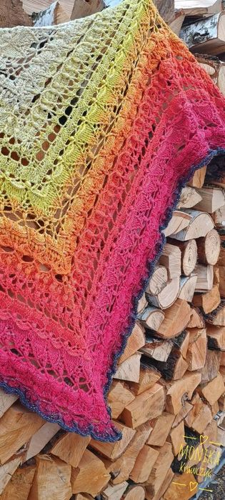 Chusta handmade ręcznie robiona szydełko