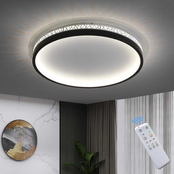 Lampa sufitowa LED 50 W ściemniana lampa sufitowa do salonu lampa do sypialni z pilotem 50 cm WK3