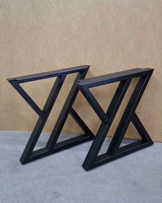 Опори для столу лофт | Металеві ніжки з профілю | Підстілля