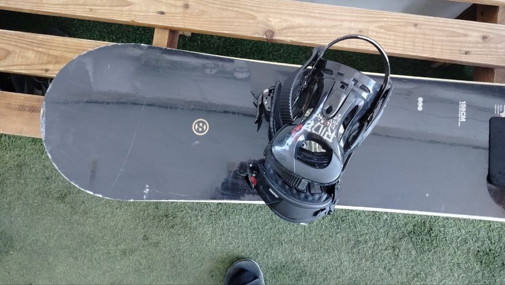 Сноуборд RIDE з кріпленням + шолом CALM + маска