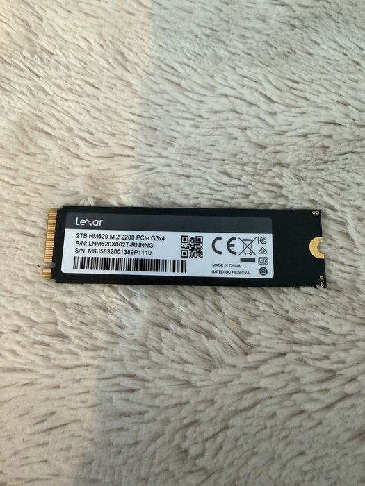 Lexar NM620 2TB NVMe M.2 SSD – 100% kondycji, 2700h