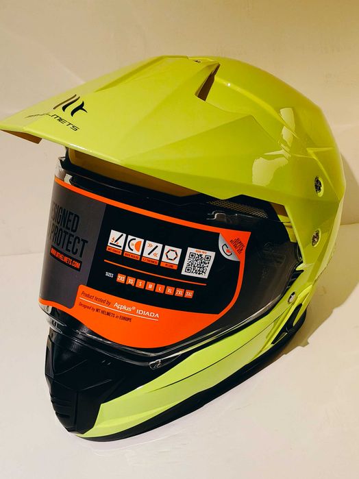 Capacete criança MT duo-sport trail adv motard mota novo
